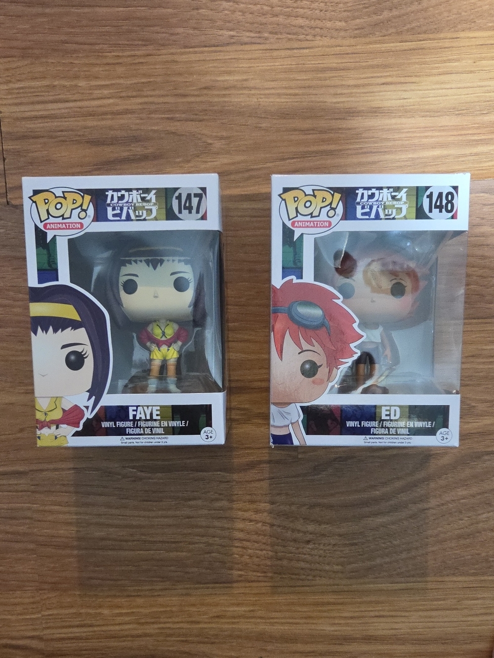 Cowboy Bebop Vaulted Funko Pop! Bundle — Faye #147 & Edward (Ed) #148